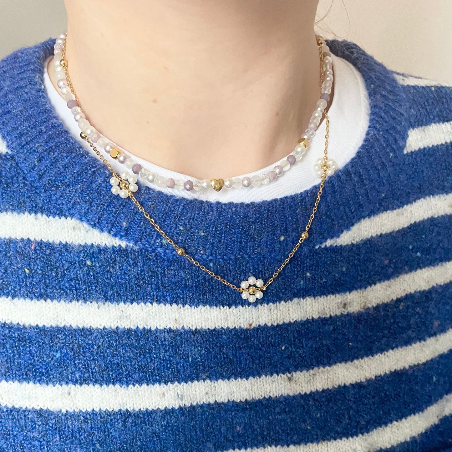 Blumenperlen Kette